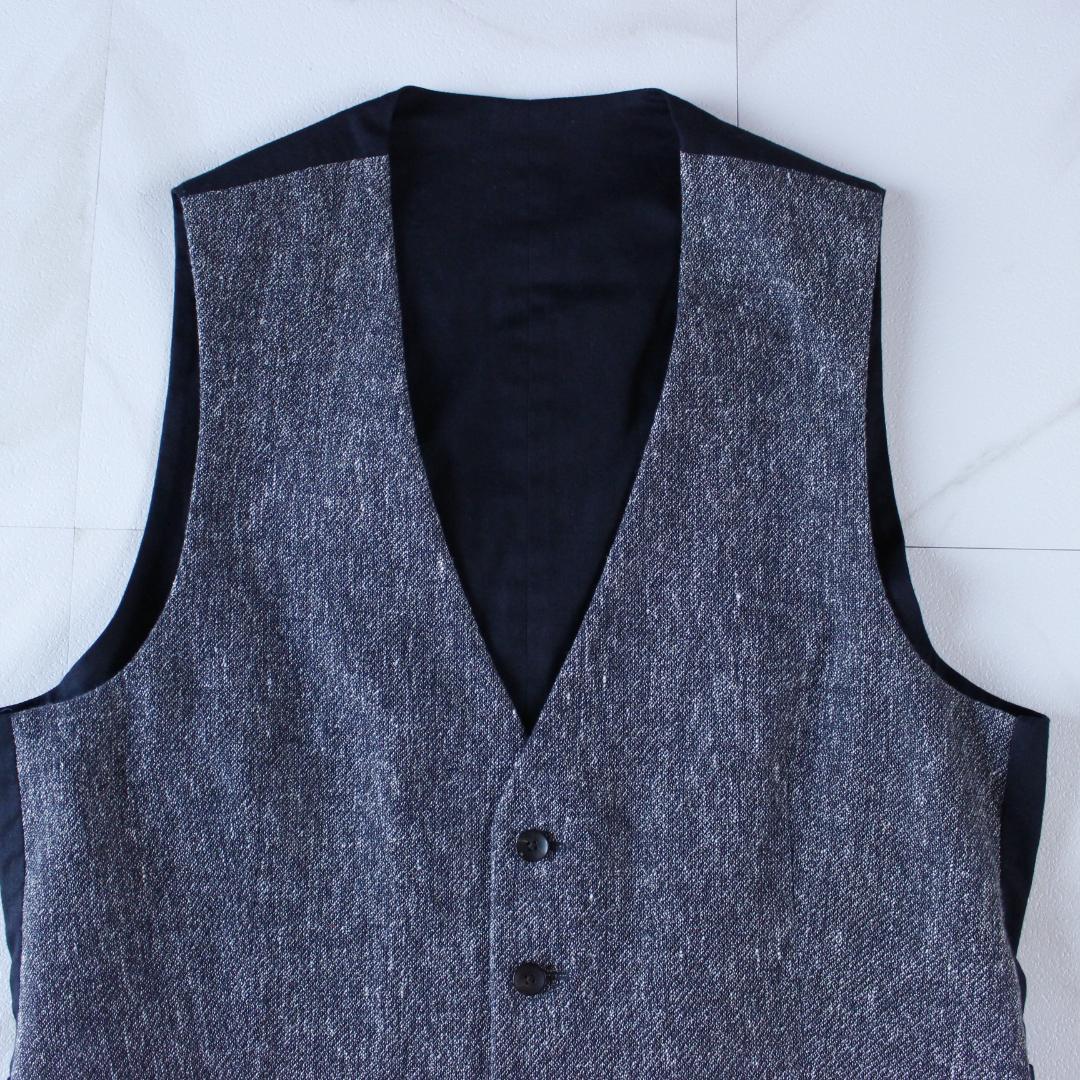 【現行品】LARDINI ベスト コットン リネン 48