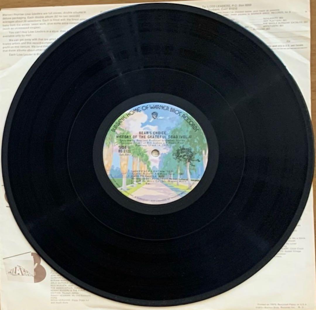 中古LP Grateful Dead History Bear's Choice