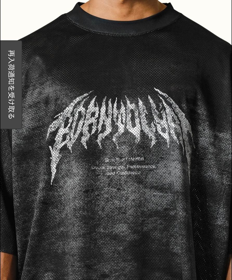 リフLYFT オーバーサイズ メッシュTシャツ ブラックMサイズ