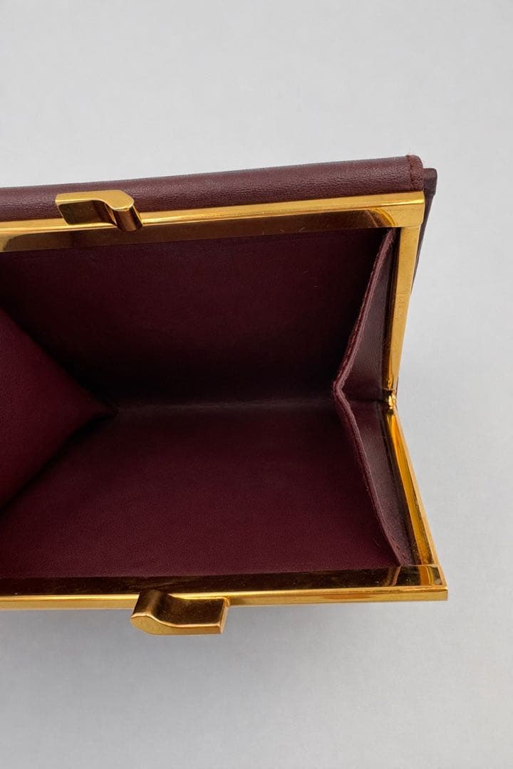 Cartier マストライン がま口財布 ボルドー ヴィンテージ 美品
