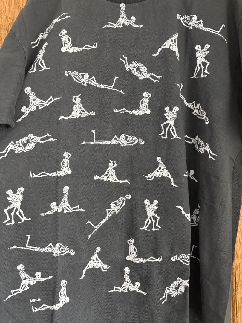 FASHION VICTIM スカル48手 エロ tシャツ Xl 黒　ブラック