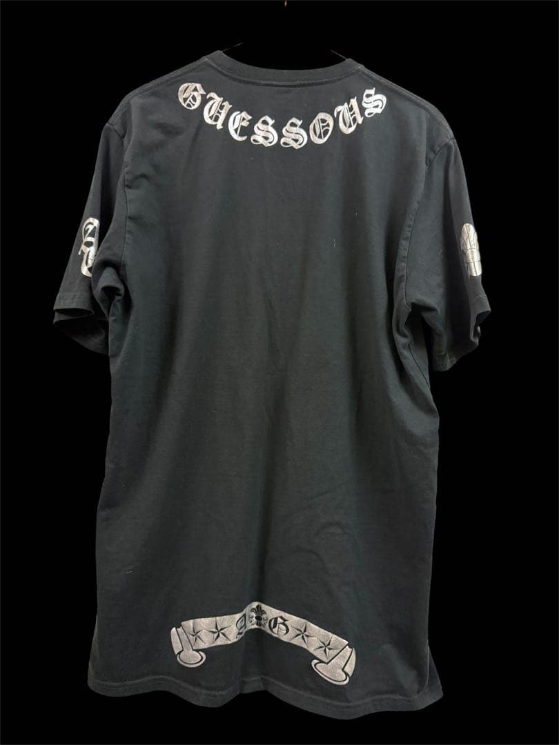 A&G エーアンドジー　シルバープリント　Tシャツ 黒　Lサイズ