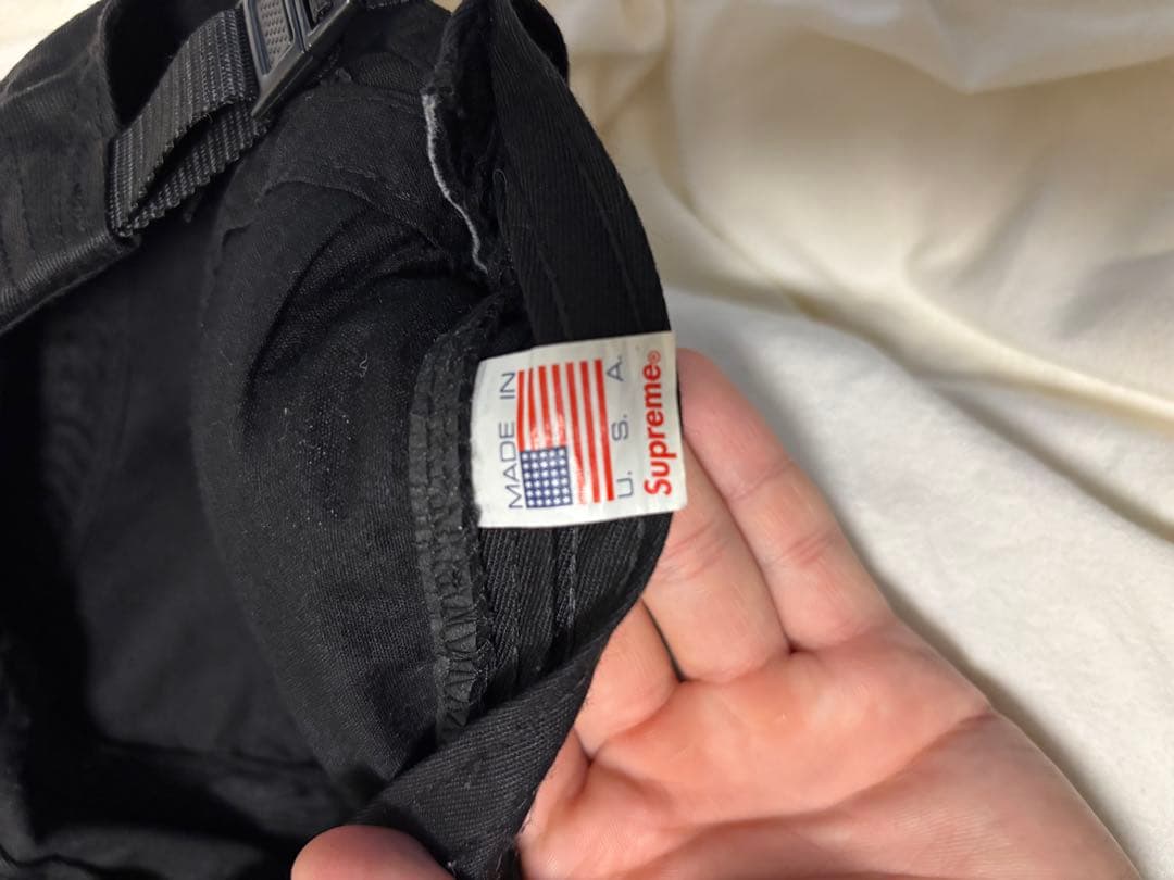 Supreme 黒 キャップ BOXロゴ 美品 ファスナー付き