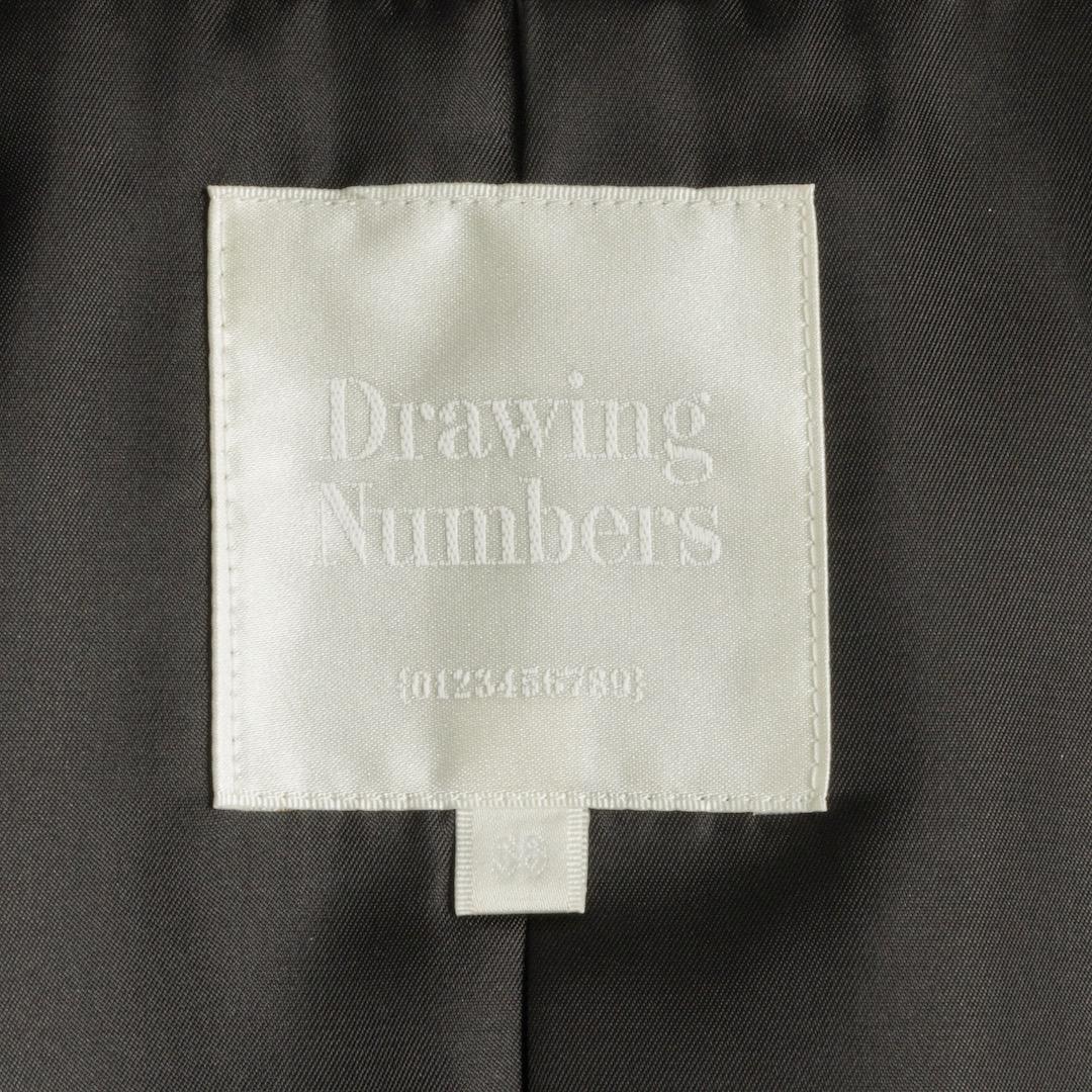 美品 Drawing Numbers ドライツイルダブルピークドジャケット