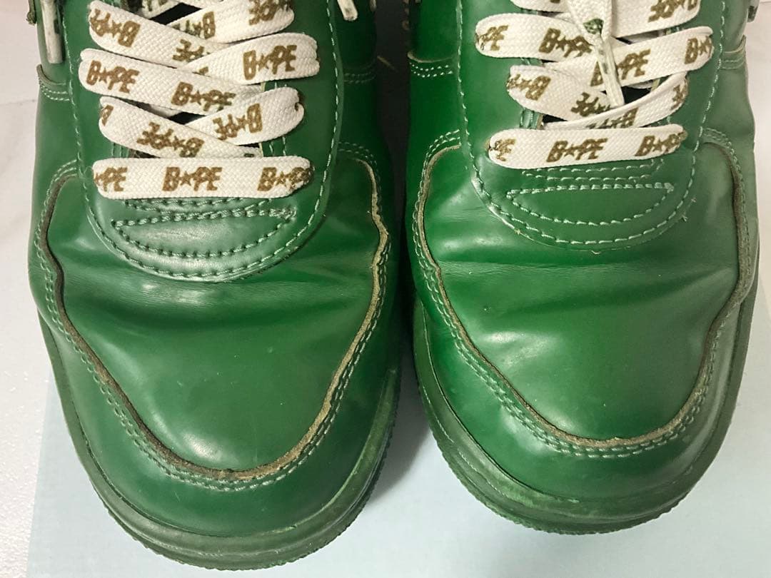 A BATHING APE スニーカー BAPESTA ベイプスタ 緑 靴のみ