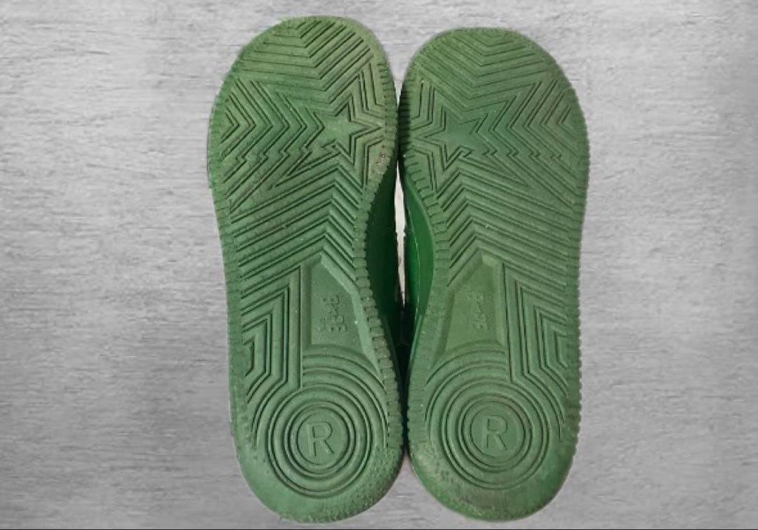 A BATHING APE スニーカー BAPESTA ベイプスタ 緑 靴のみ