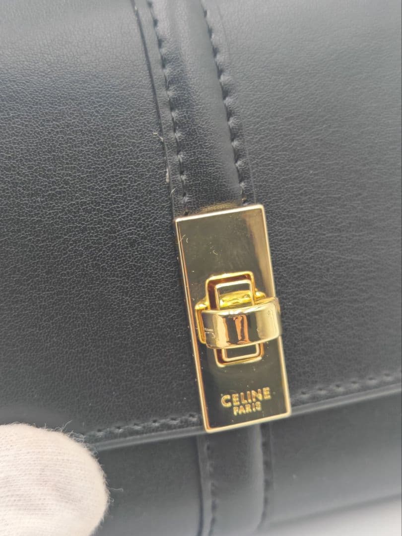 【美品・箱付き】CELINE セリーヌ トリフォールド ウォレット　美品