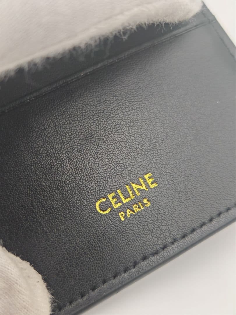 【美品・箱付き】CELINE セリーヌ トリフォールド ウォレット　美品