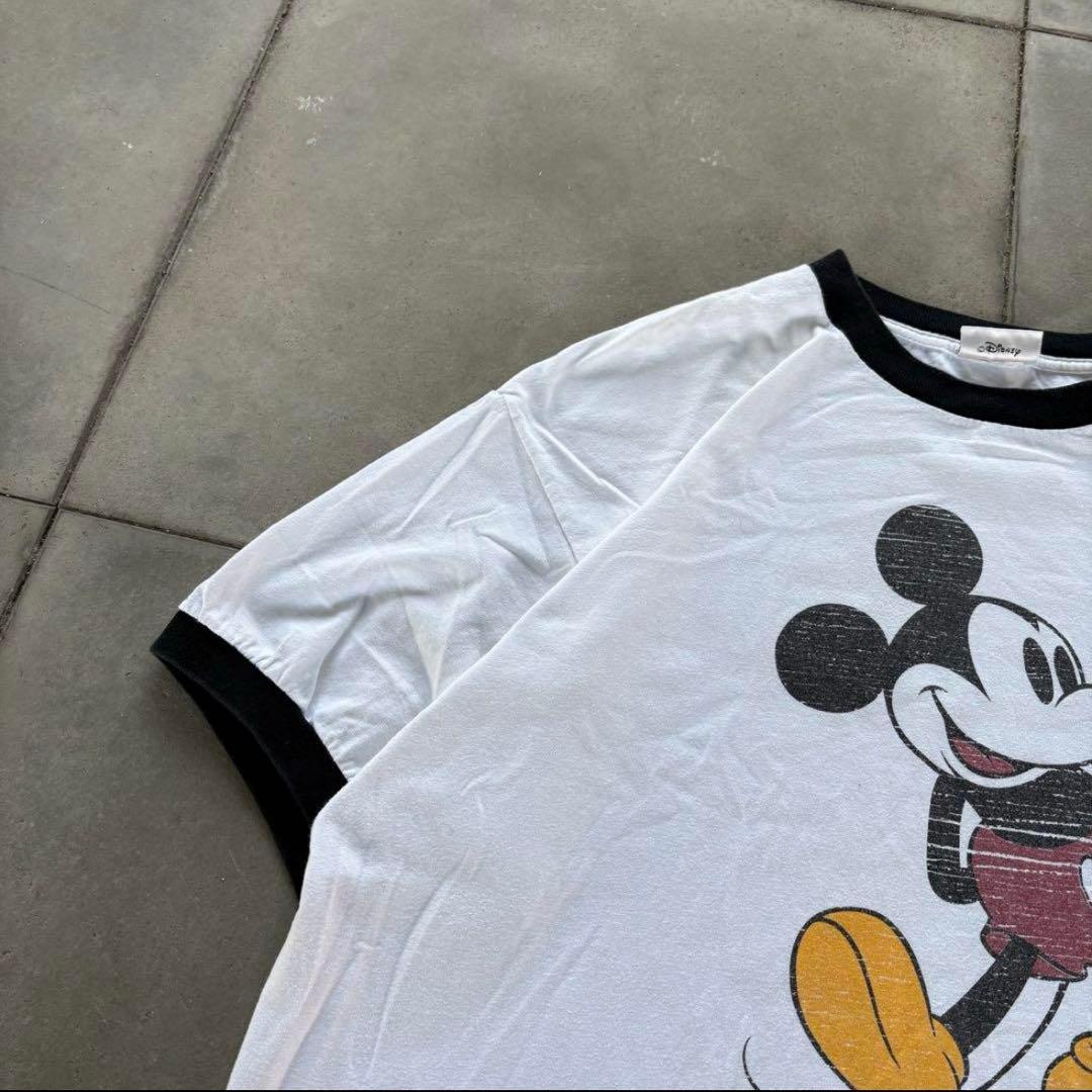 90s vintage Disney Mickey リンガー　Tシャツ　古着