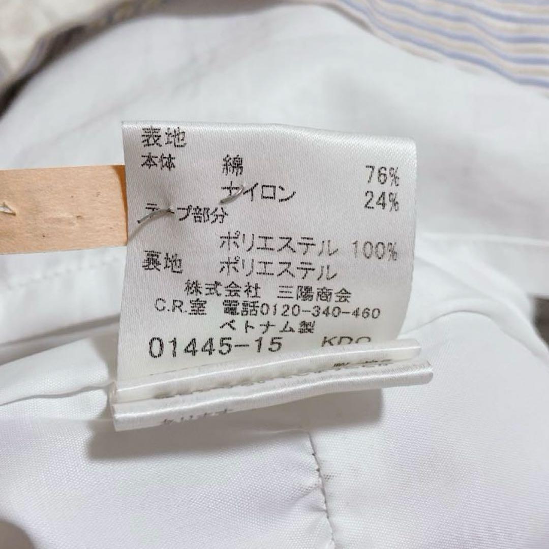 バーバリーブルーレーベル シャツワンピース ストライプ Aライン フリル