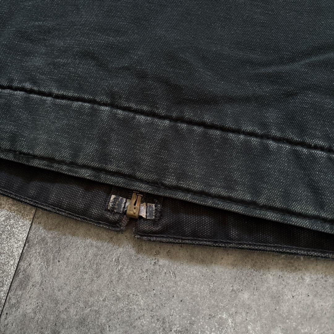 carhartt デトロイトジャケット　ブラック　フェード　usa ボロ
