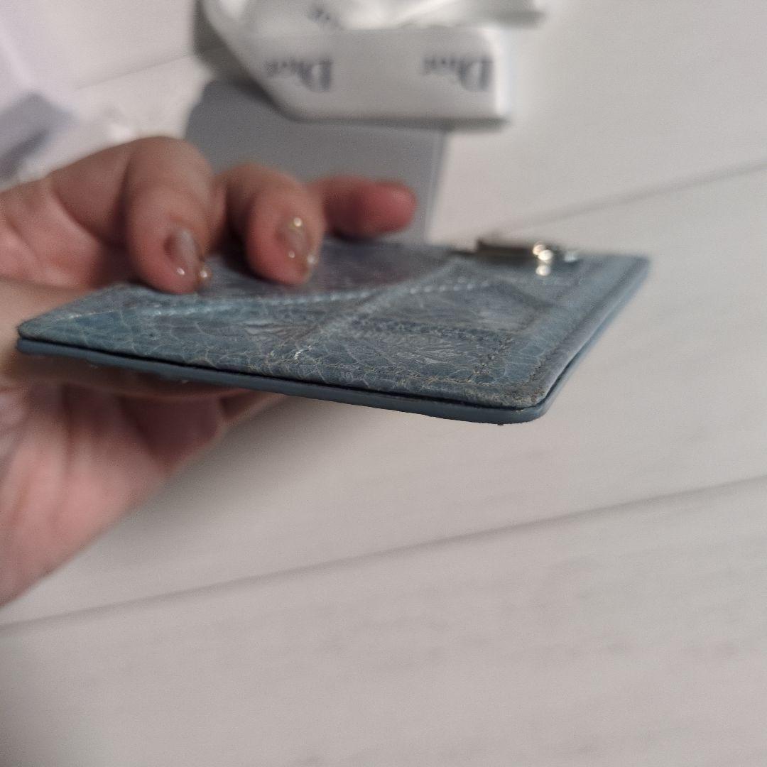 Dior デイオール 名刺入れ 水色 中古
