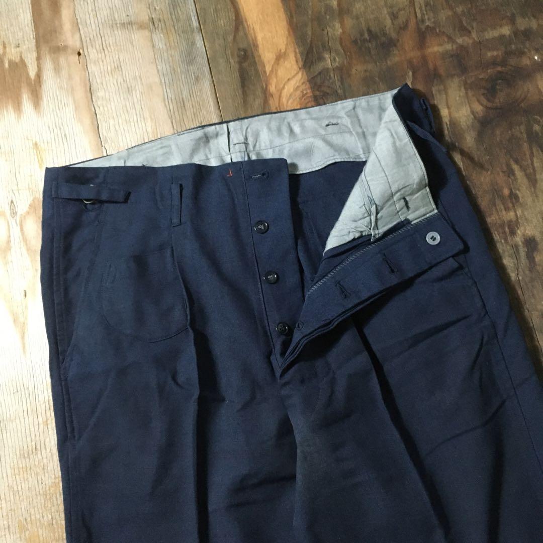 60s 旧国鉄 制服 赤タグ 上下 セット 日本国有鉄道 ナッパ服 昭和44年