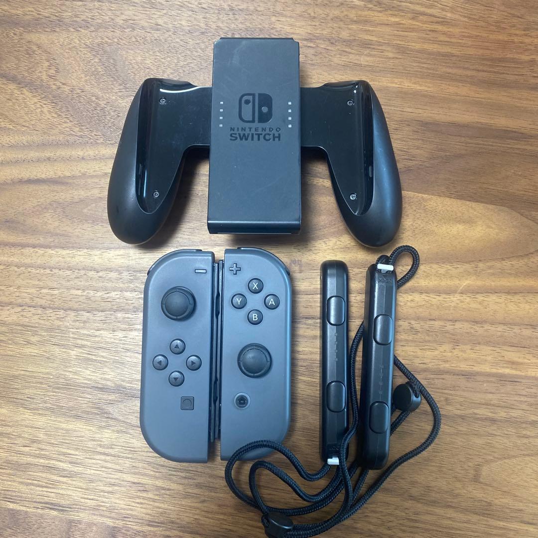 Nintendo Switch 本体 グレー 箱あり、付属品あり