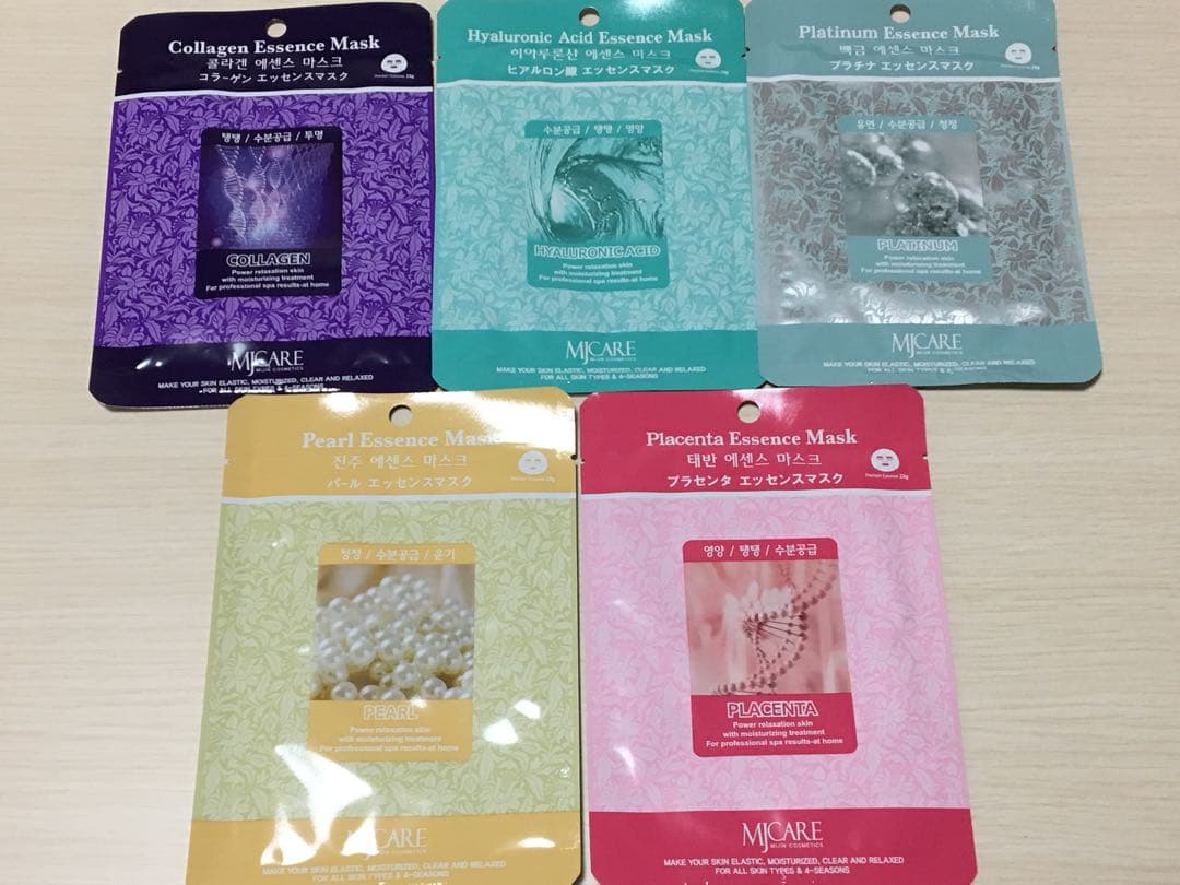 10種類200枚入 韓国 MIJIN COSMETICS フェイスマスク パック