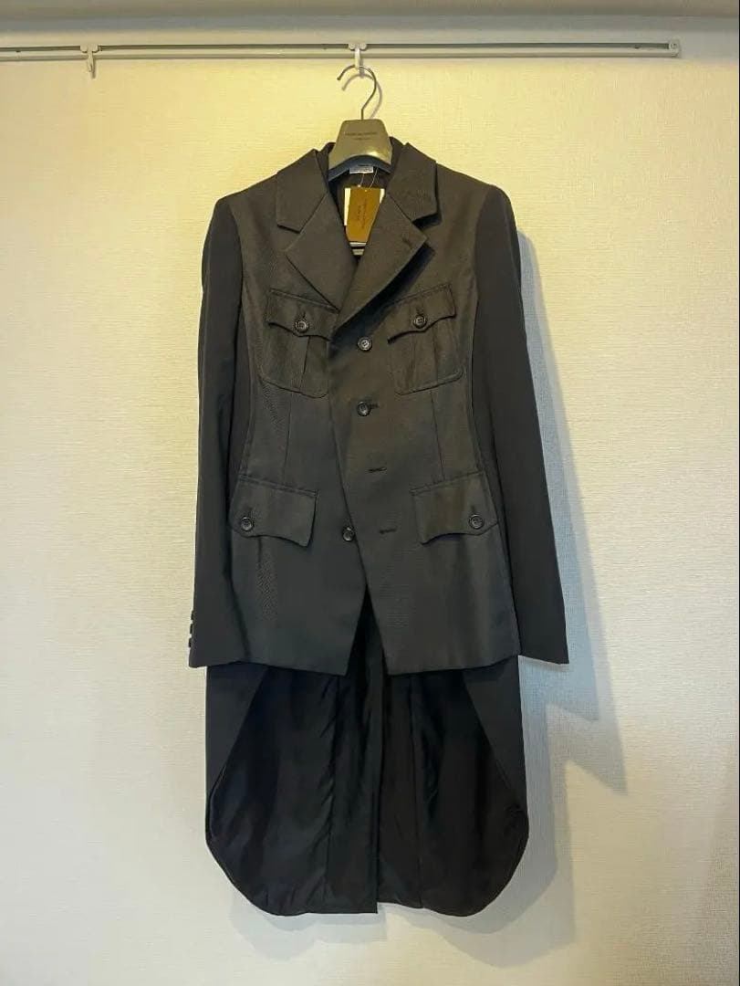 ニ*ラ様 【新品・名作】HOMME PLUS25AW ドッキング燕尾ジャケット