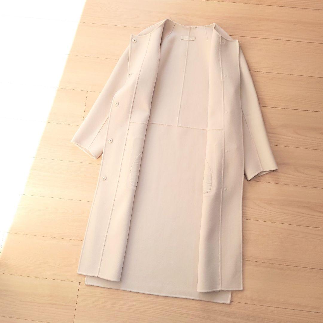 'S Max Mara　ピュアヴァージンウール ダブルフェイスロングコート
