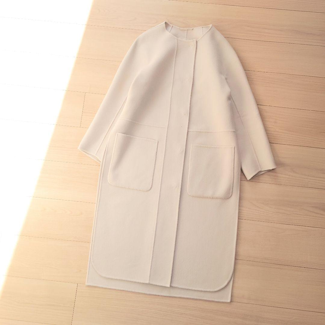 'S Max Mara　ピュアヴァージンウール ダブルフェイスロングコート