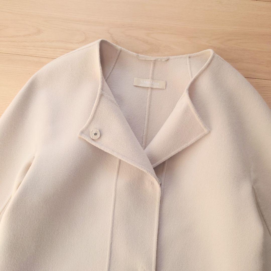 'S Max Mara　ピュアヴァージンウール ダブルフェイスロングコート
