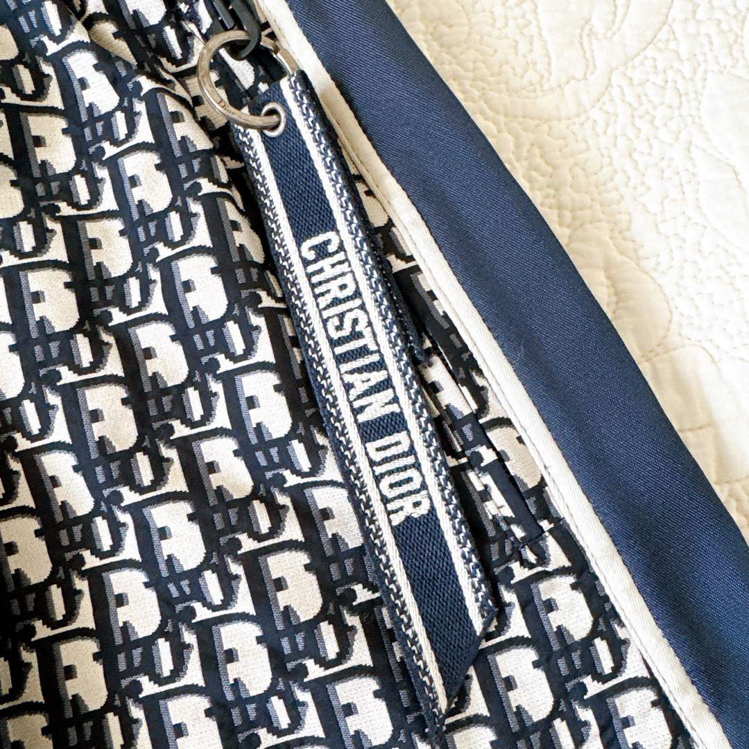 【Dior】 オブリーク柄 ギャザースカート ネイビー 36サイズ