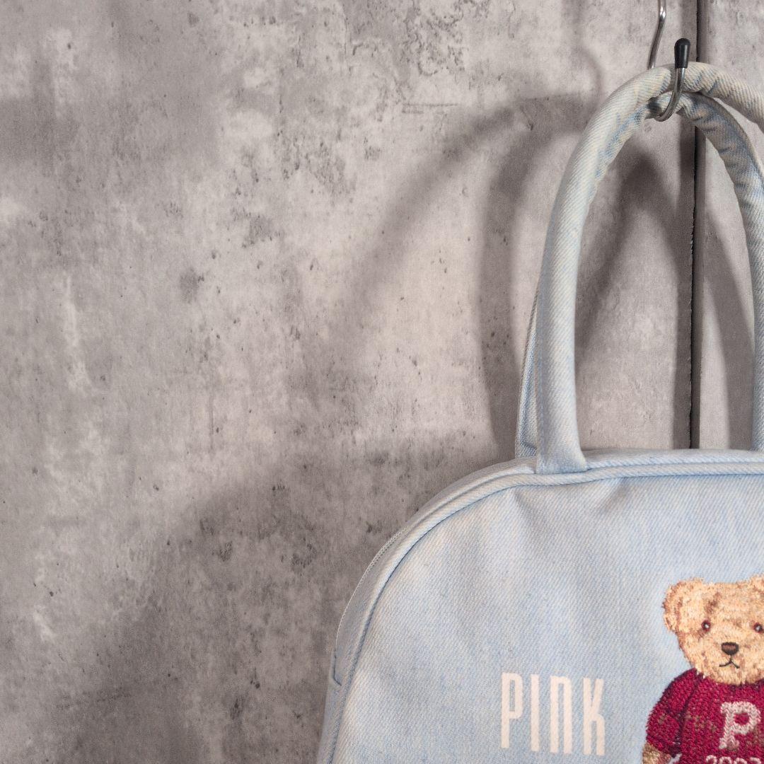 【90s_vintage】PINKHOUSE BostonBag テディベア刺繍