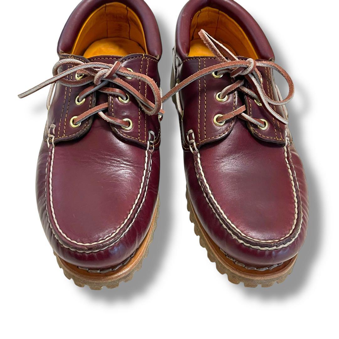 Timberland デッキシューズ バーガンディ レザー 本革 3eye