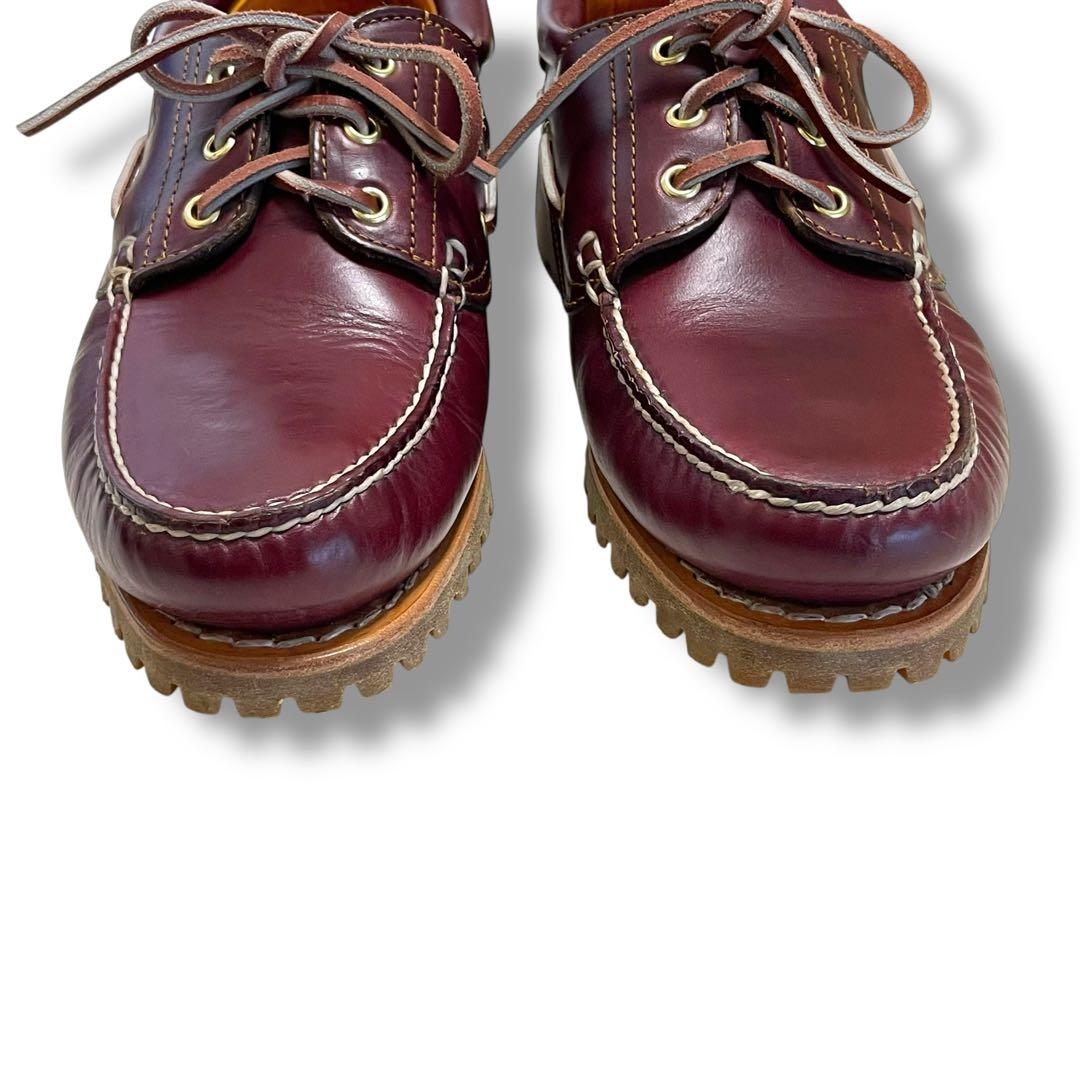 Timberland デッキシューズ バーガンディ レザー 本革 3eye