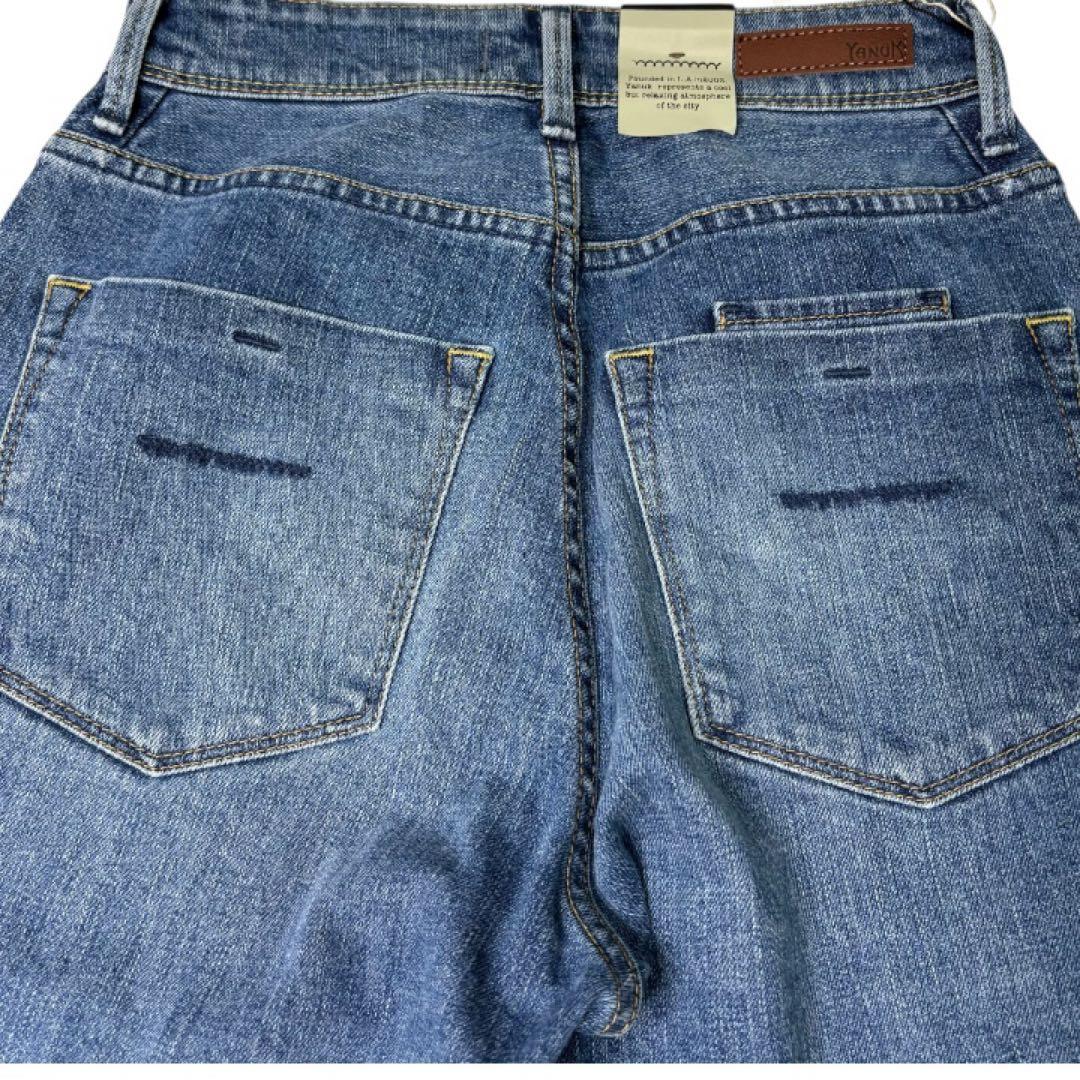 新品タグ付✨YANUK ヤヌーク セミフレア デニム 23 カットオフ