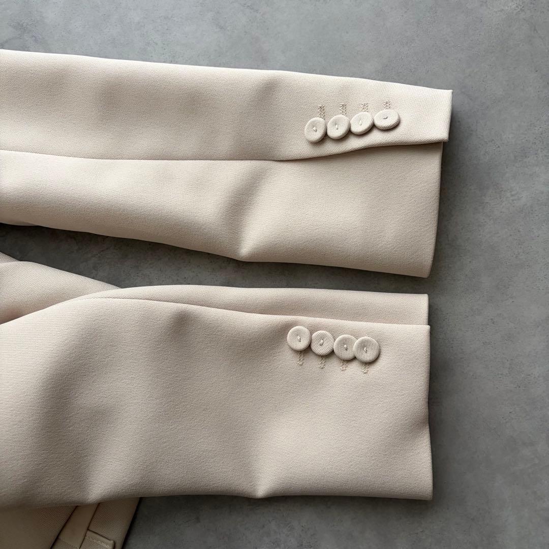 美品✨ EPOCA 上質ノーカラージャケット ブラウス セットM〜L ママコーデ