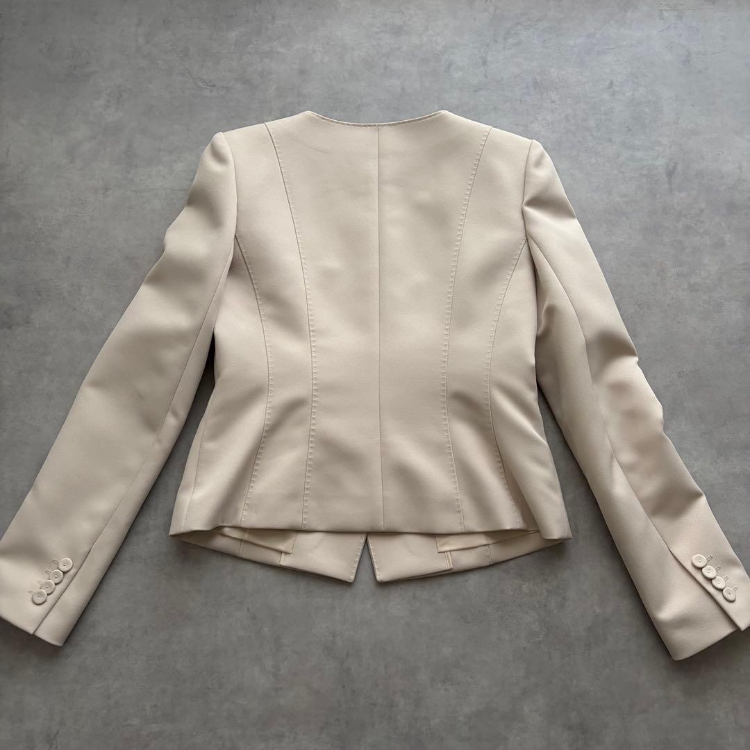 美品✨ EPOCA 上質ノーカラージャケット ブラウス セットM〜L ママコーデ