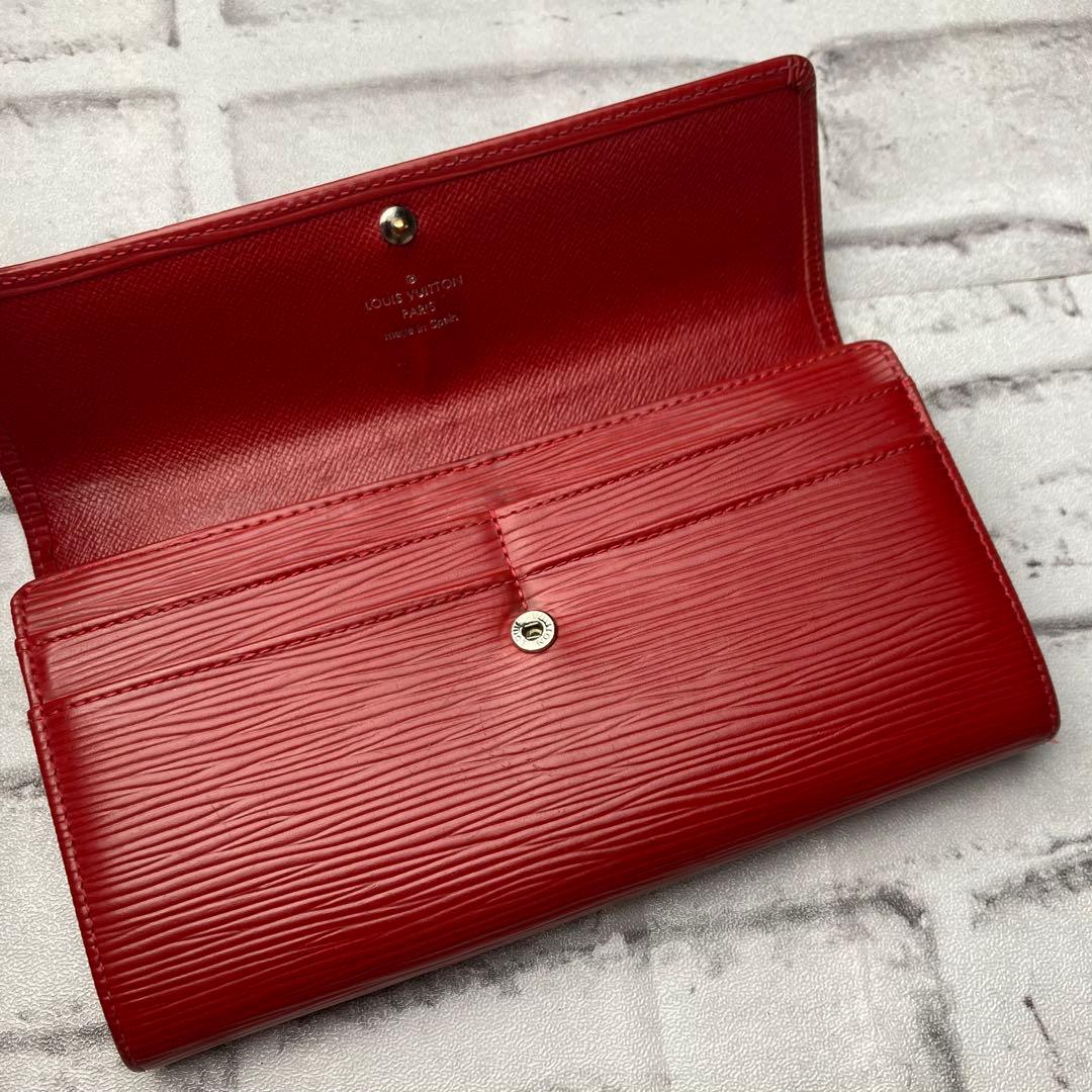 ルイヴィトン☆長財布　レッド　エピ　ポルトフォイユ　サラ　M60316