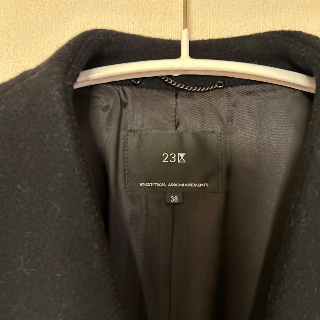 美品！！ 23区 ノーカラーコート
