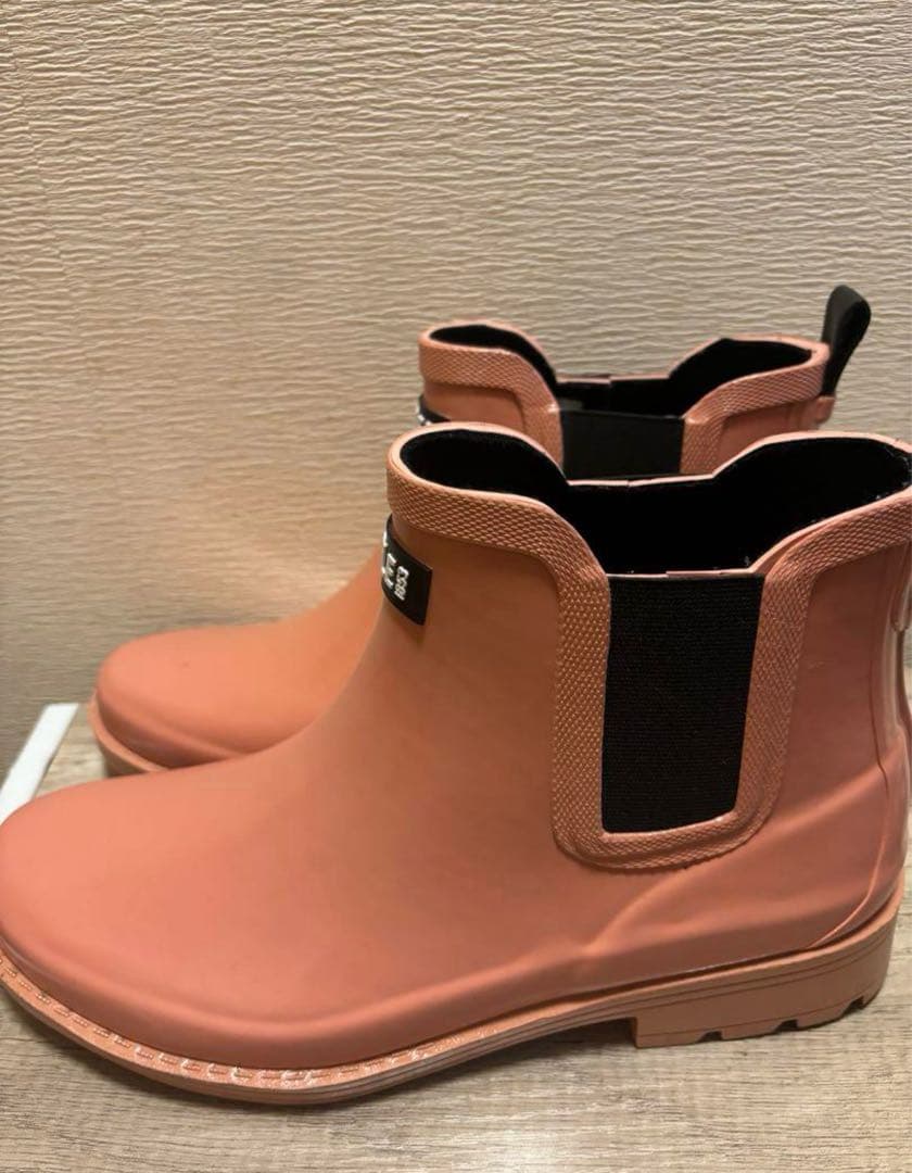 AIGLE ピンク レインブーツ 長靴