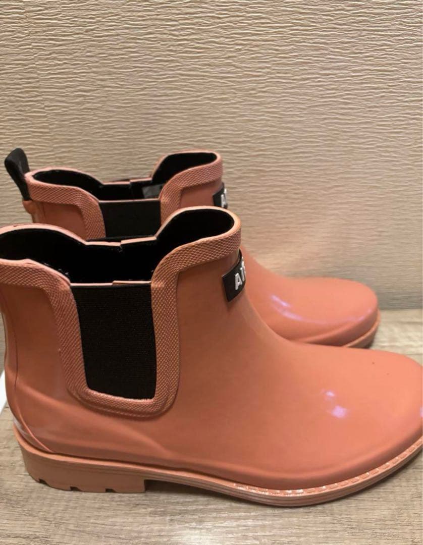 AIGLE ピンク レインブーツ 長靴
