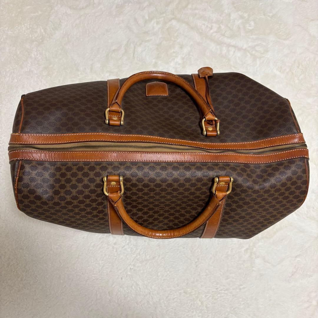 セリーヌ CELINE ボストンバッグ マカダム 超大容量 旅行 ブラウン