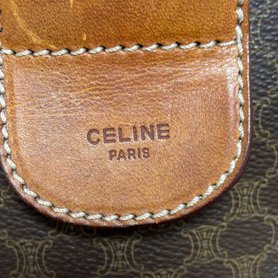 セリーヌ CELINE ボストンバッグ マカダム 超大容量 旅行 ブラウン