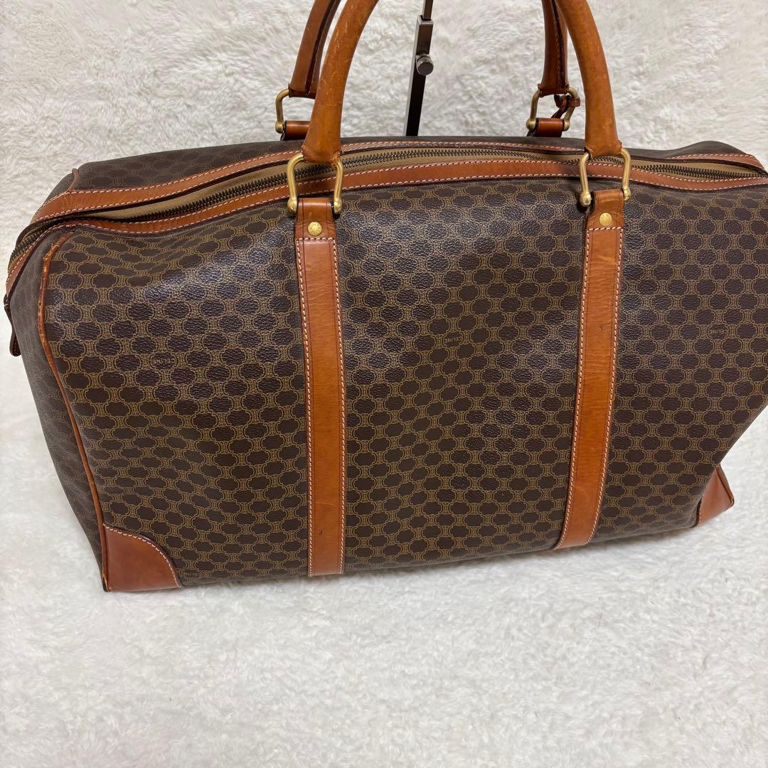セリーヌ CELINE ボストンバッグ マカダム 超大容量 旅行 ブラウン