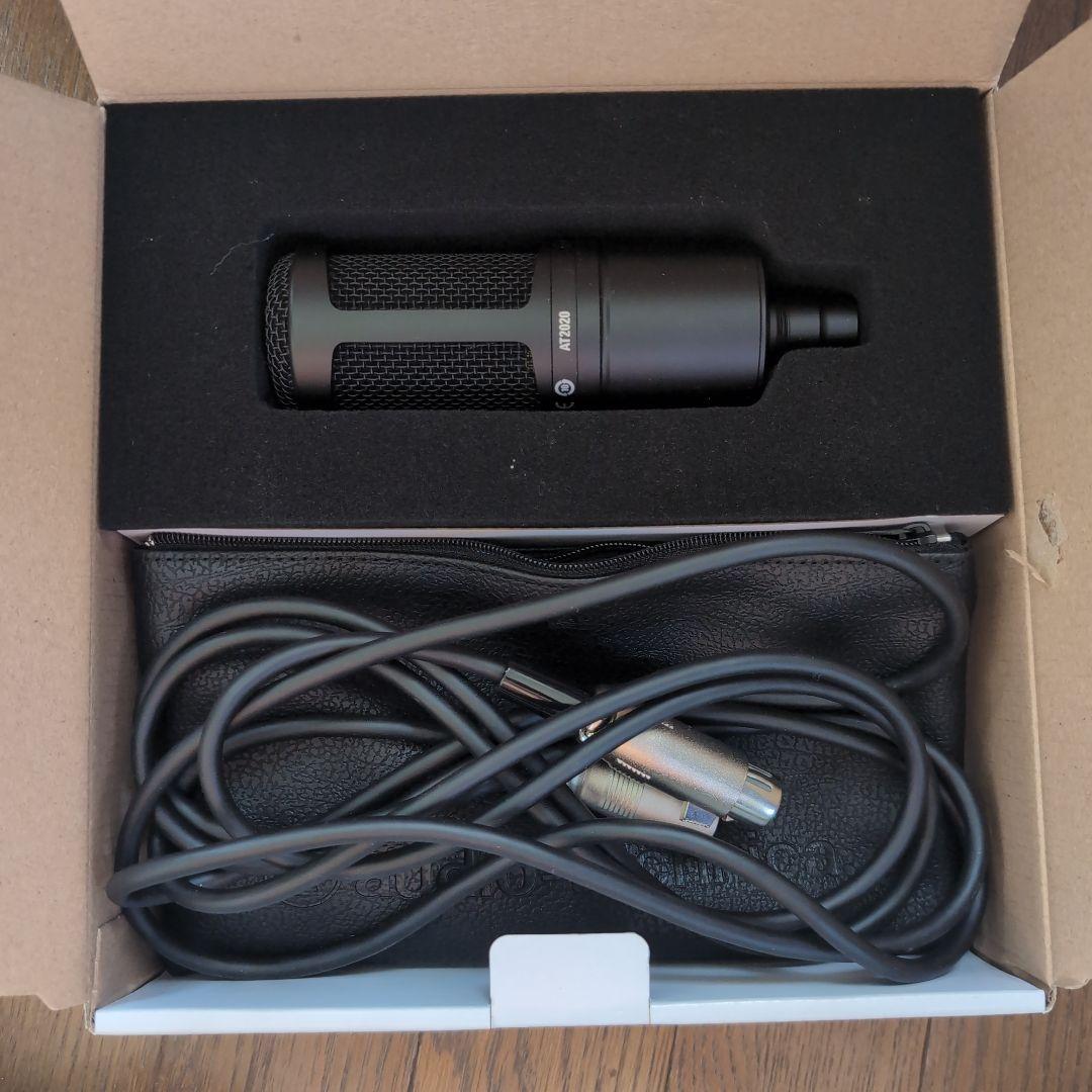 audio-technica AT2020 コンデンサーマイク 外箱 説明書付き