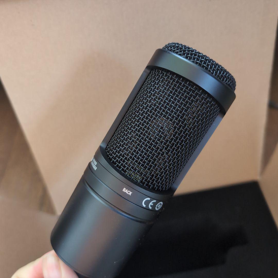 audio-technica AT2020 コンデンサーマイク 外箱 説明書付き