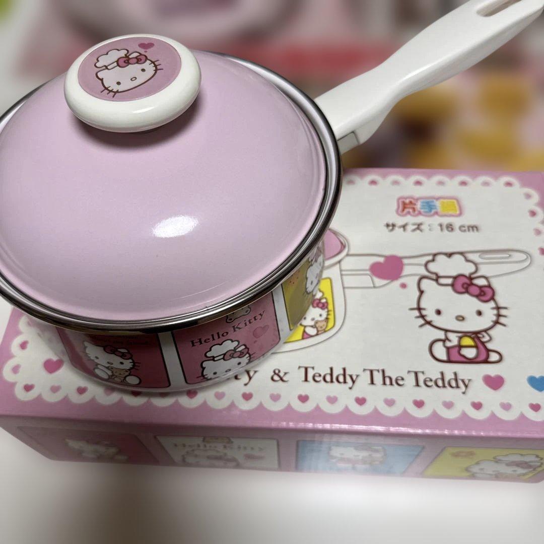 Hello Kitty 鍋 16cm & ハサミ 3点セット