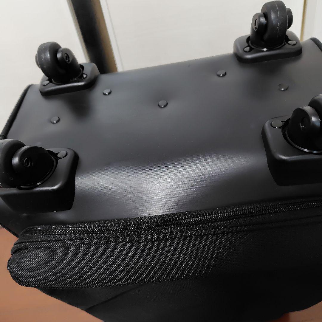 無印良品 ブラックキャリーカート 4輪付き