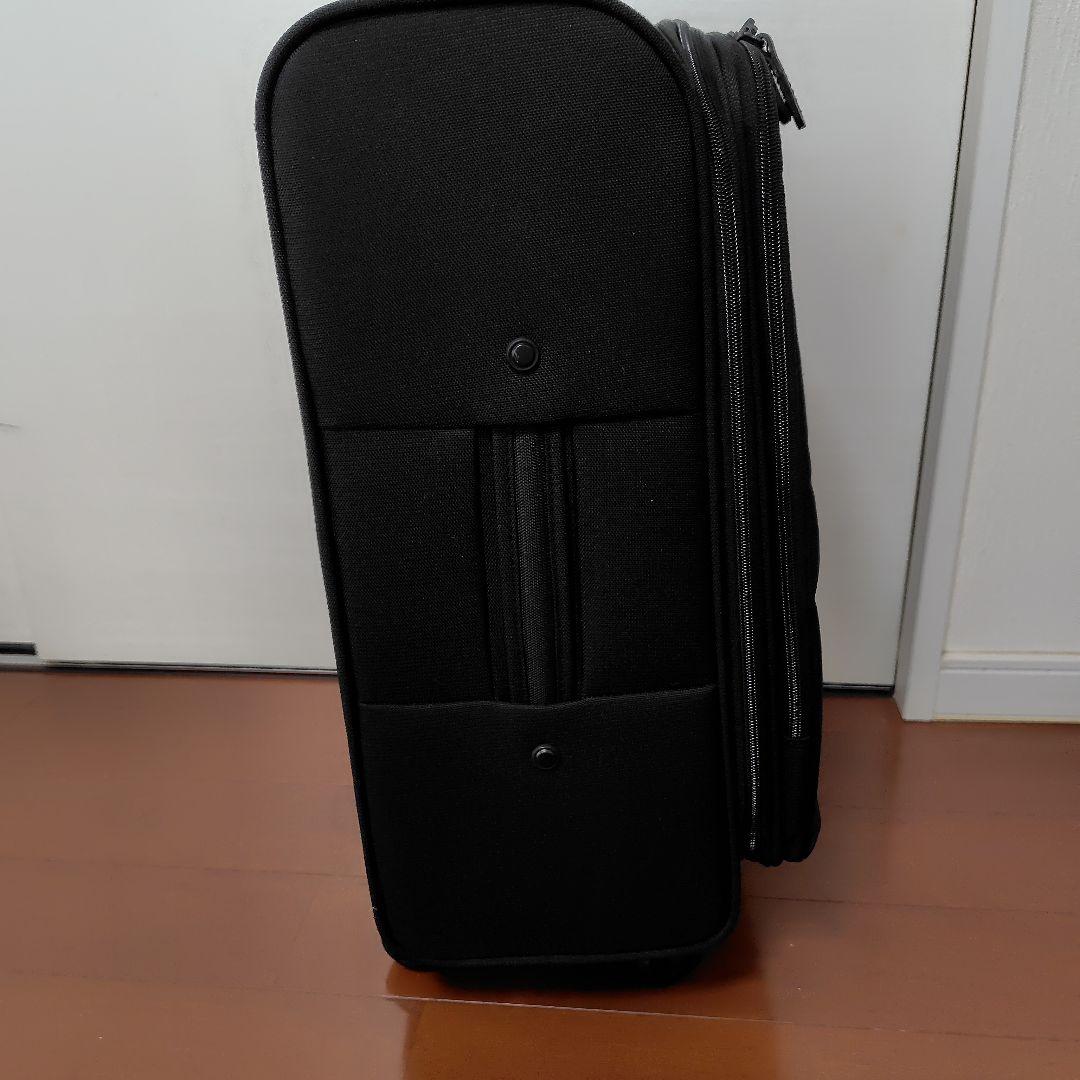 無印良品 ブラックキャリーカート 4輪付き