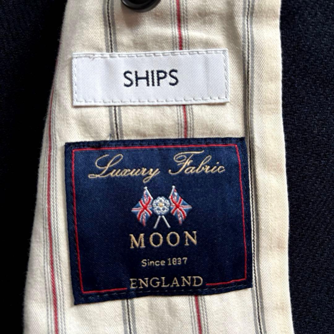 ★MOON社生地★ SHIPS テーラードジャケット 2B シングル 紺