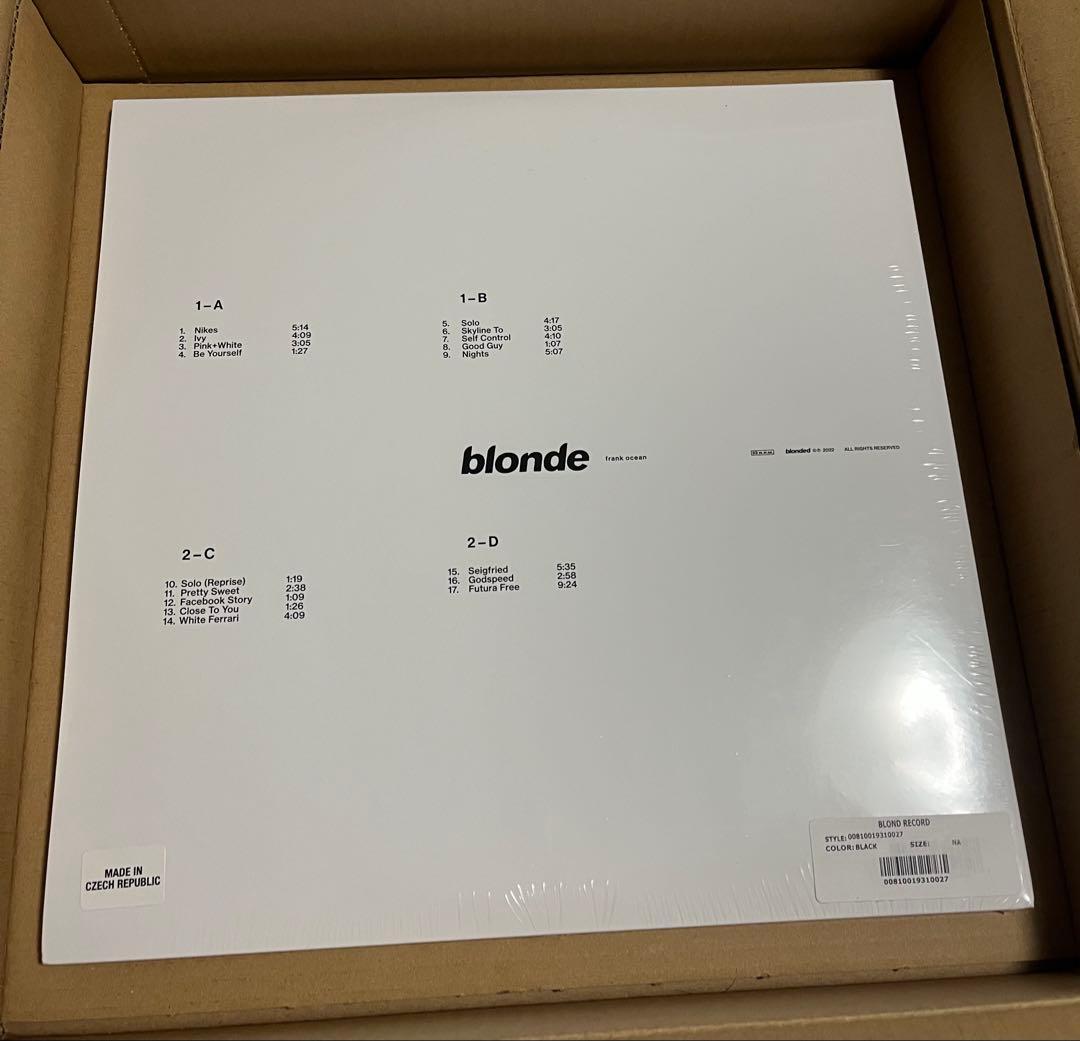Frank Ocean blonde レコード オフィシャル版