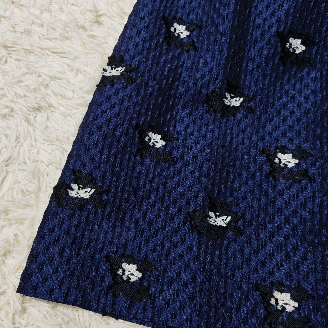 タグ付 24AW EFFE BEAMS ラメ フクレ ジャガード スカート 36