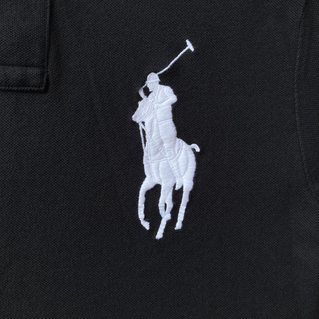 1235 美品 POLO ポロ ラルフローレン ポロシャツ 紺 XS ①