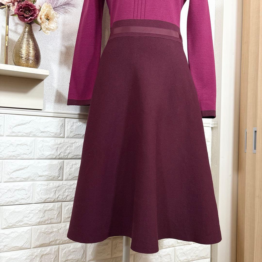 TOCCA★　トッカ　ワンピース　ニットワンピース　エレガンス　美シルエット　M