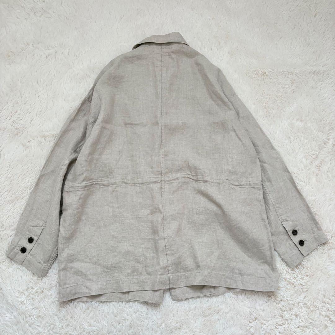 新品✨北欧、暮らしの道具店　かぐれ コラボ　フレンチリネンテーラードジャケット