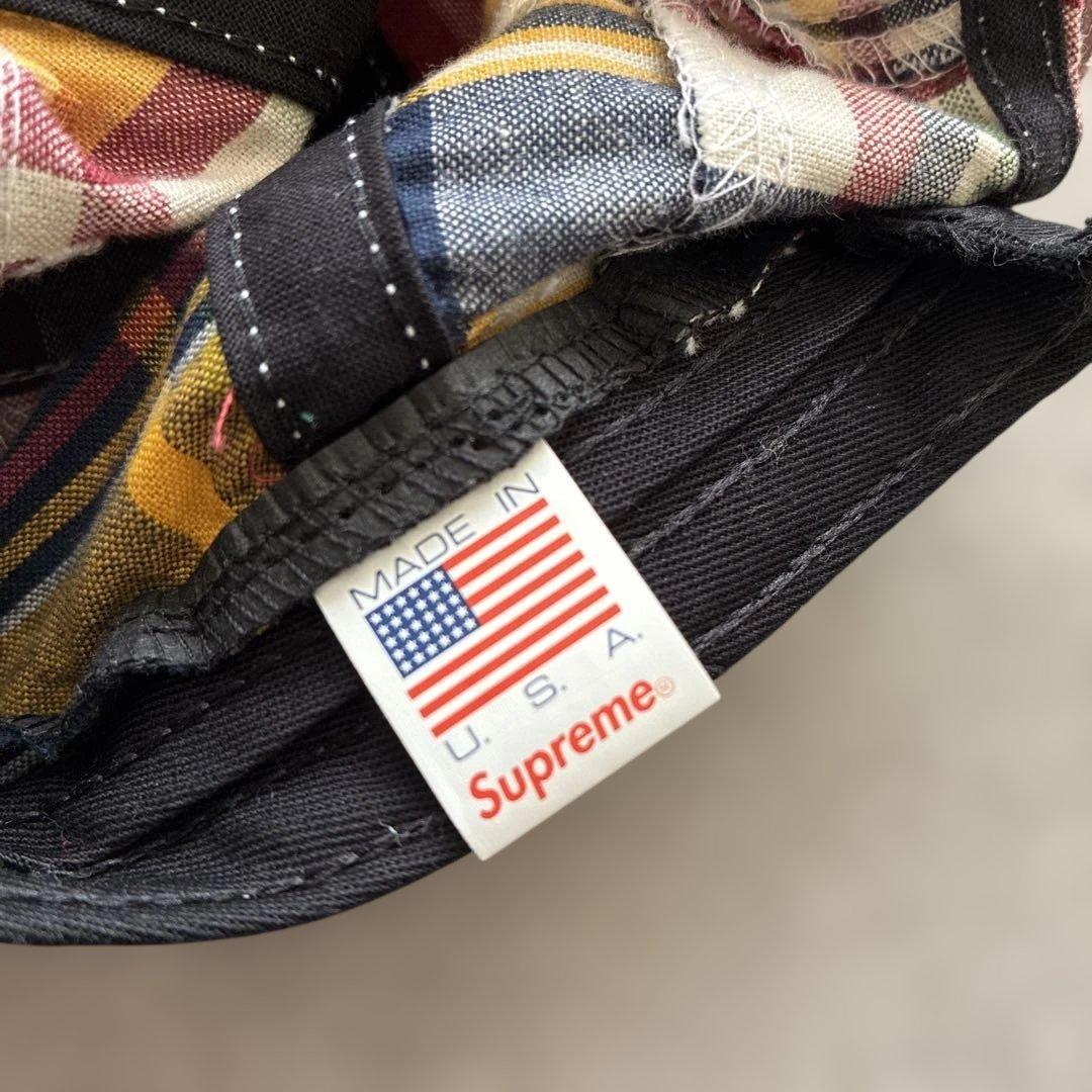 帽子 Supreme Patchwork Madras S Logo 6-Panel