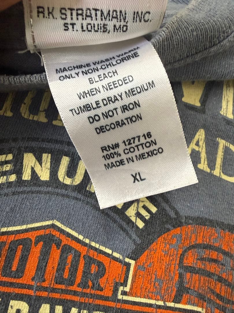 t*0様 HARLEY-DAVIDSON Tシャツ XL ダークブルー